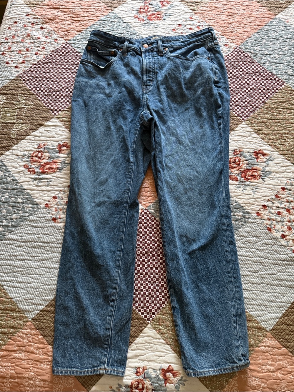 Madewell the curvy perfect vintage Blue Denim Jeans size 14W